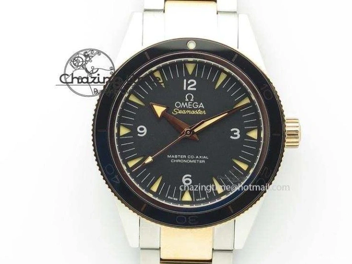 0124 HighQuality De Ville 27mm SS YG Ladies MK 1:1 Best Edition Blue Dial Diamond Markers On SS Bracelet Ronda Quartz 8186